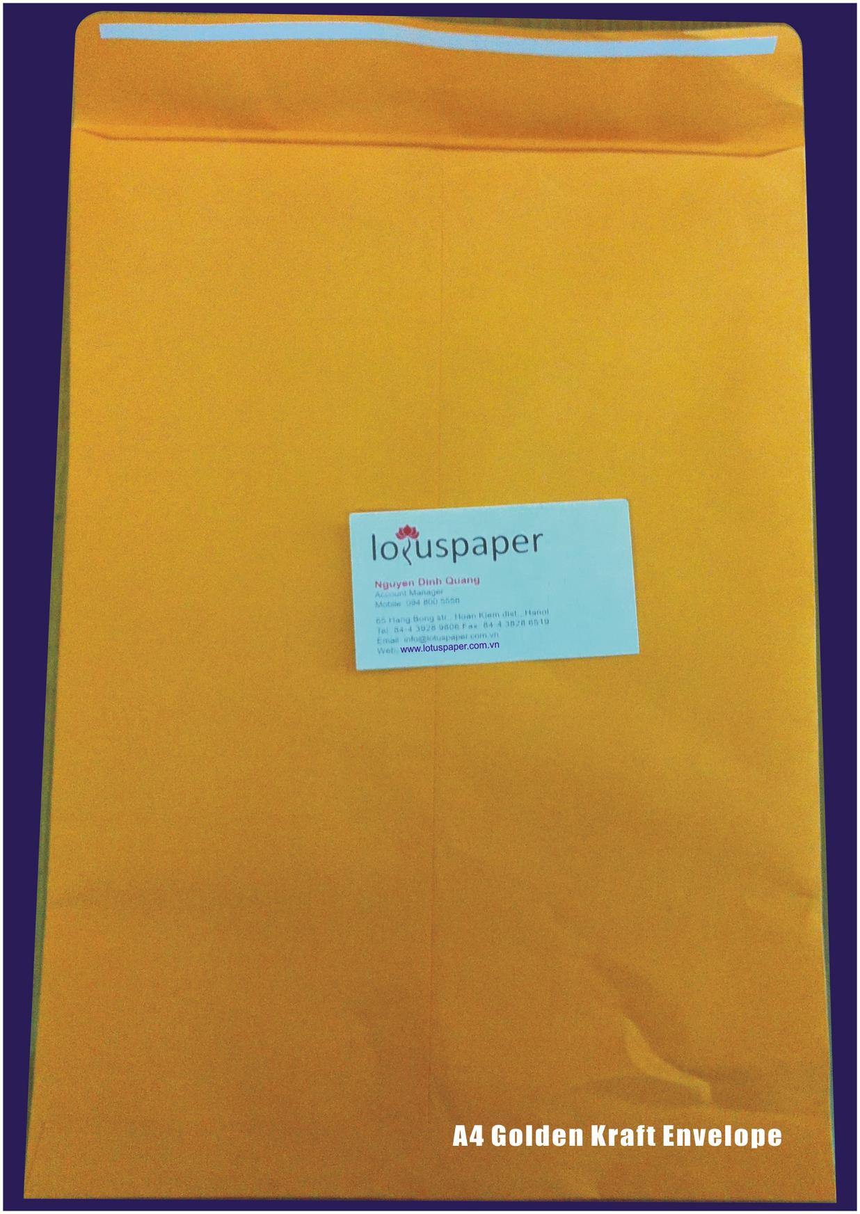 LotusPaper Golden Kraft Envelope 